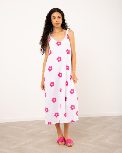 Robe longue fleurs