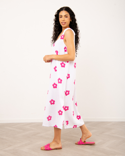 Robe longue fleurs