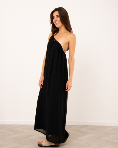 Robe longue asymétrique