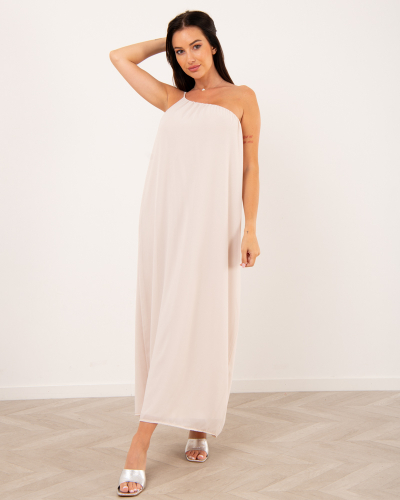 Robe longue asymétrique