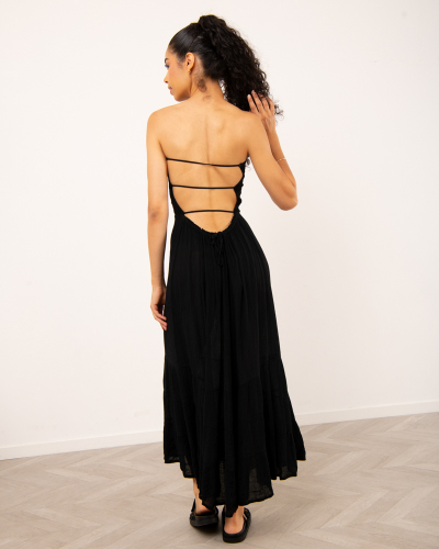 Robe longue dos nu