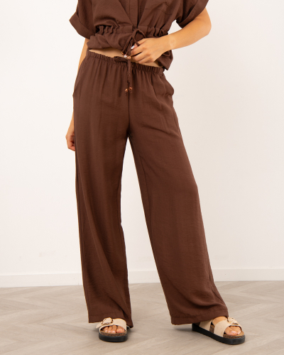 Pantalon lacet perles