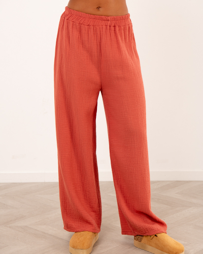 Pantalon gaze de coton