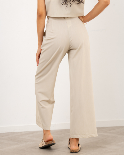 Pantalon large pinces