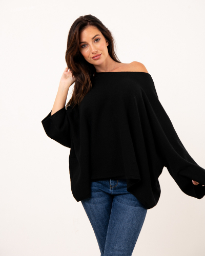 Pull oversize manches courtes