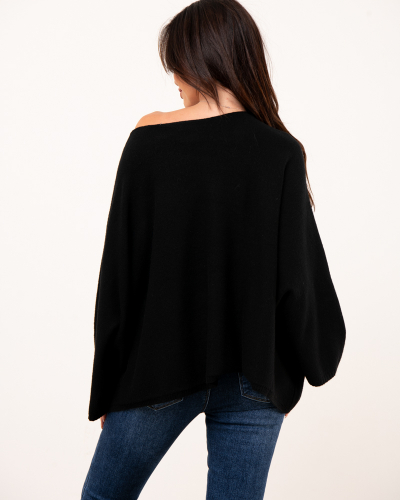 Pull oversize manches courtes