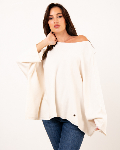 Pull oversize manches courtes