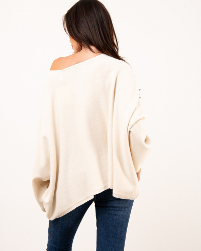 Pull oversize manches courtes