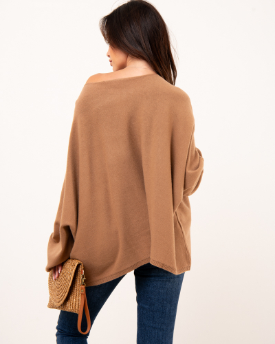 Pull oversize manches courtes