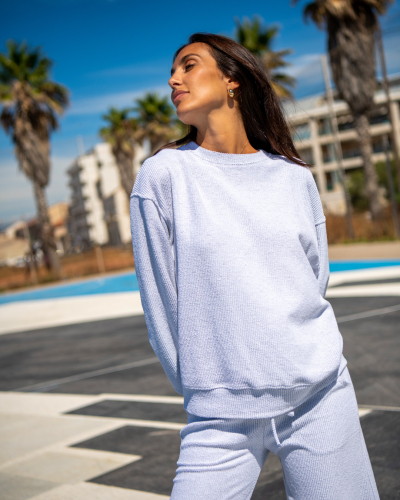 Sweat oversize façon éponge