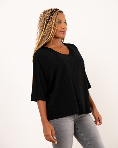 Top oversize lurex