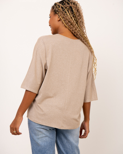 Top oversize lurex