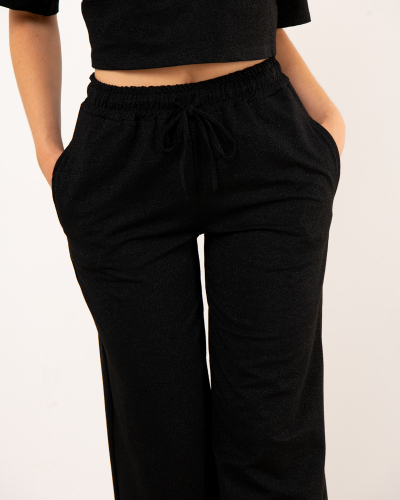 Pantalon large pailleté