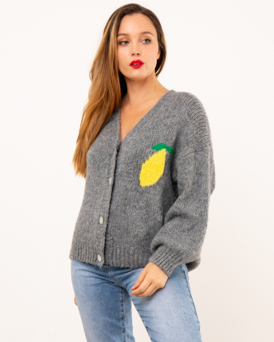 Gilet alpaga citron