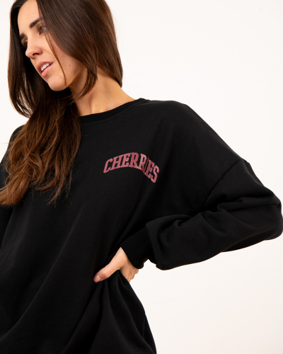 Robe sweat cerises