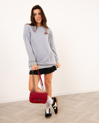 Robe sweat cerises