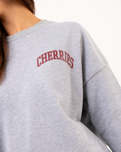 Robe sweat cerises