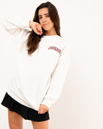 Robe sweat cerises