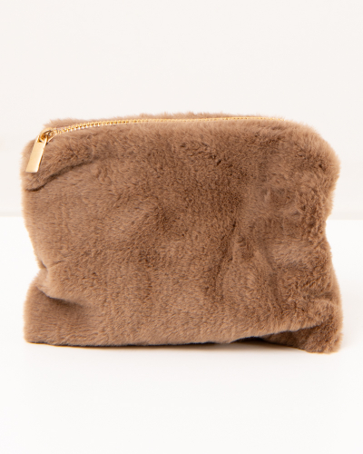 Pochette fausse fourrure