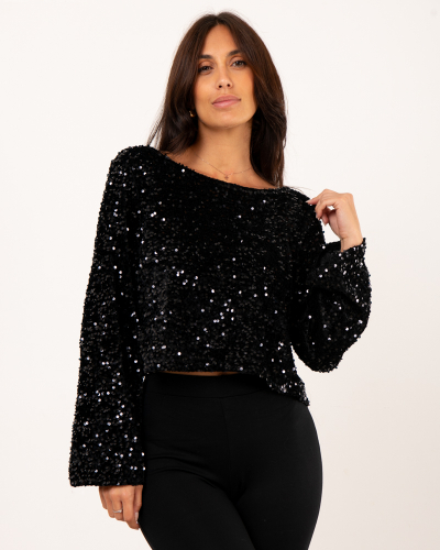 Pull paillettes