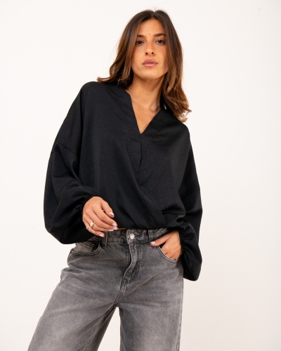 Blouse effet froissé