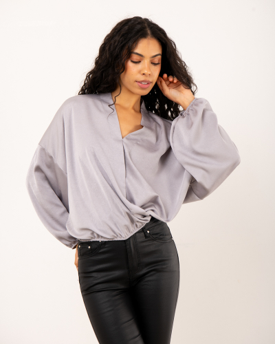 Blouse effet froissé