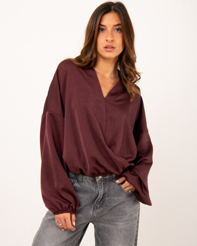 Blouse effet froissé