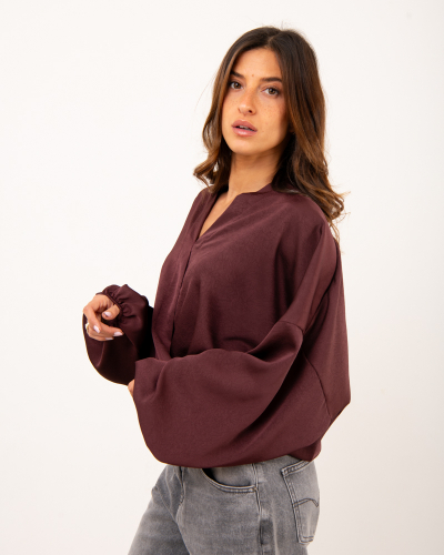 Blouse effet froissé