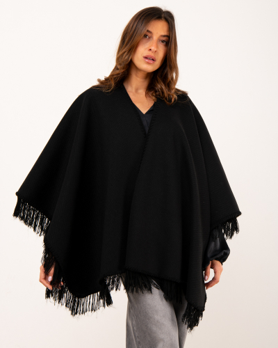 Poncho franges