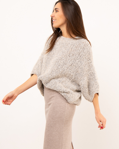 Pull oversize alpaga