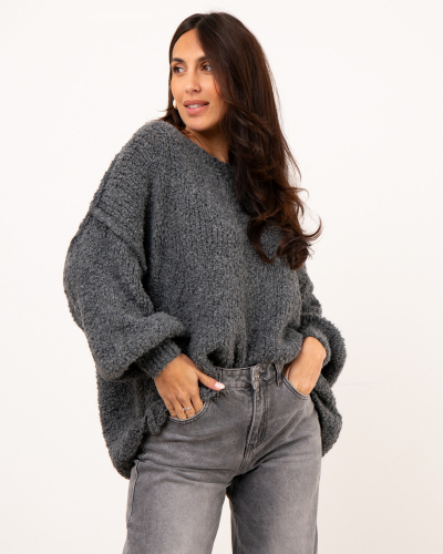 Pull oversize alpaga