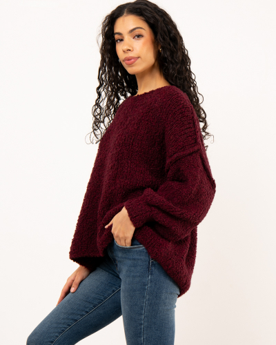 Pull oversize alpaga