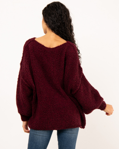 Pull oversize alpaga