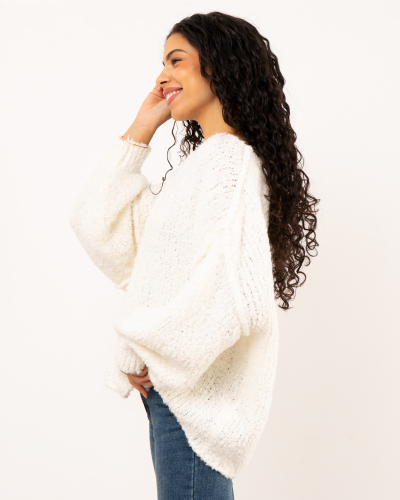 Pull oversize alpaga