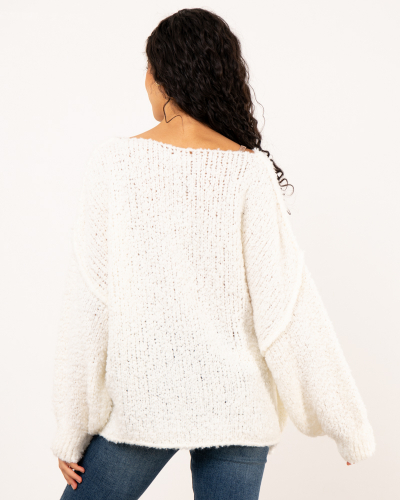 Pull oversize alpaga