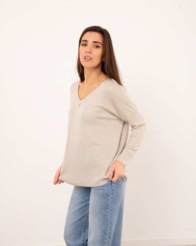 Top oversize chenille