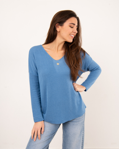 Top oversize chenille