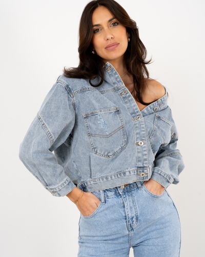 Veste jean oversize