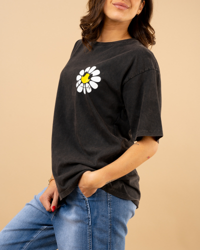 T-shirt fleur smile