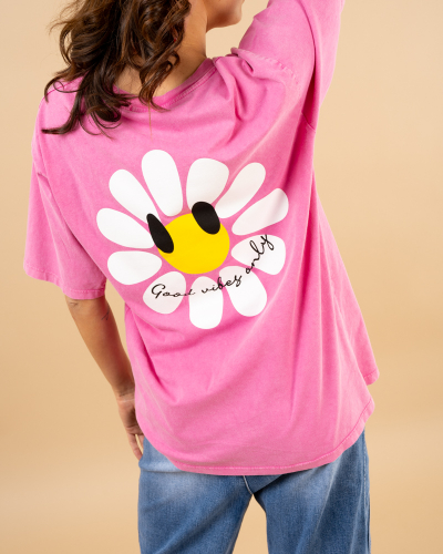 T-shirt fleur smile