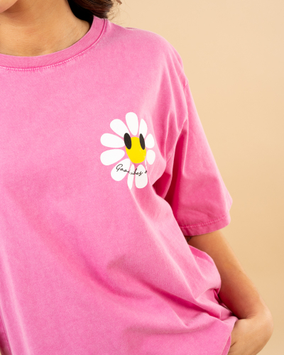 T-shirt fleur smile