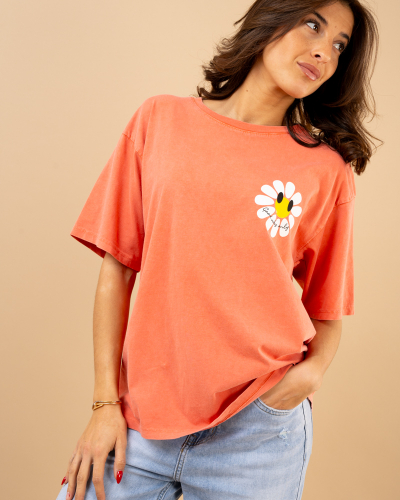 T-shirt fleur smile