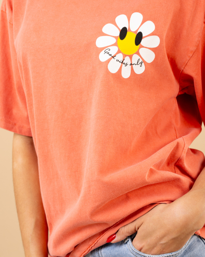 T-shirt fleur smile