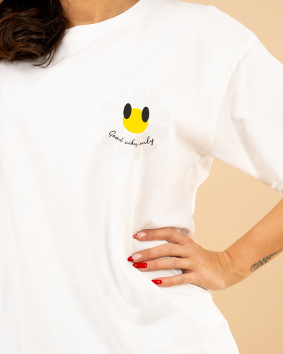 T-shirt fleur smile