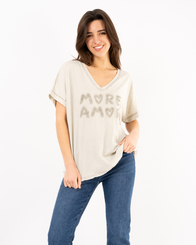 T-Shirt délavé Amore