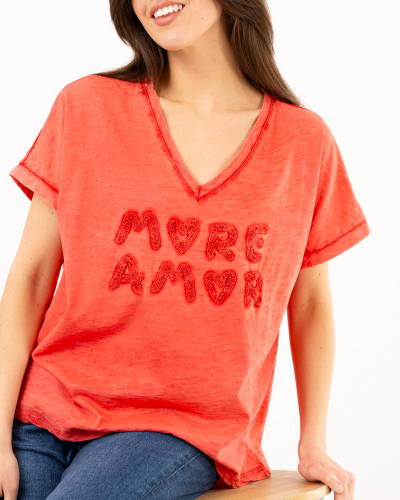 T-Shirt délavé Amore